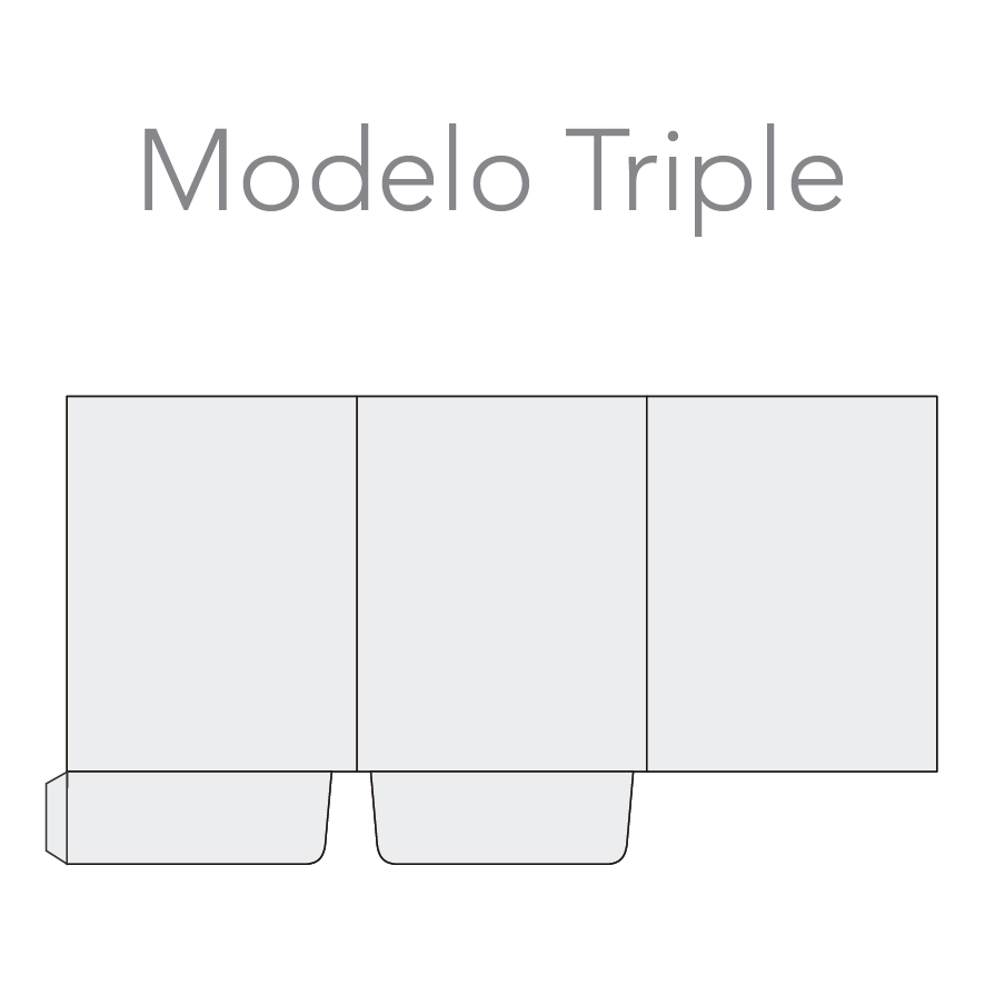 Folder modelo Triple